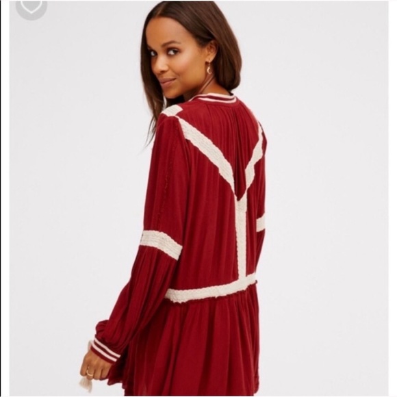 Free People Red Dress. - Picture 6 of 8